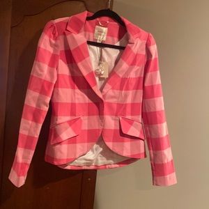 Autres Filles Blazer pink plaid